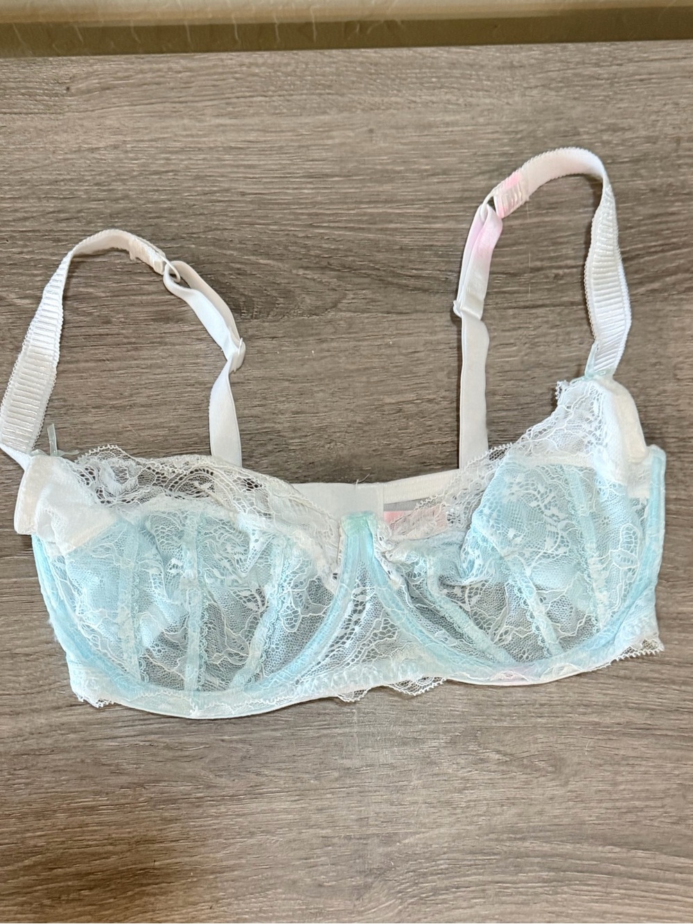 Jezebel Pale Blue Sheer Lace Underwire Bra